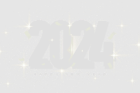 Fioletowy napis szczęśliwego nowego 2024 roku